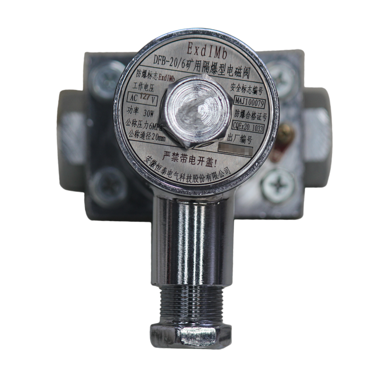 DFB-20/6礦用隔爆型電磁閥|安徽恒泰電氣科技股份有限公司