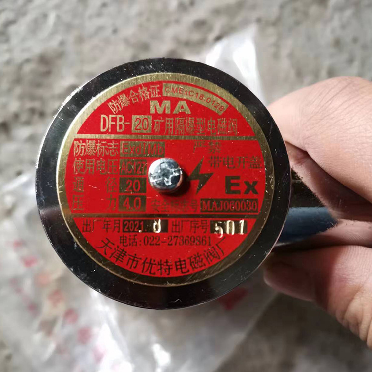 DFB-20-36礦用隔爆型電磁閥 煤礦皮帶機保護(hù)裝置